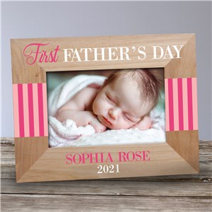 Personalized First Father's Day Picture Frame