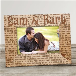 KISSING Wood Picture Frame