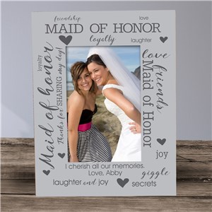 Personalized Maid of Honor Picture Frame