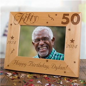 Personalized 50th Birthday Picture Frame