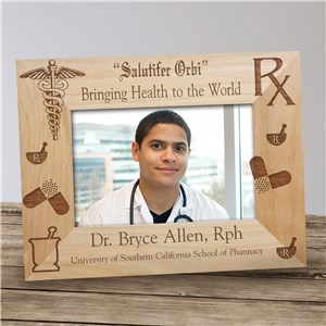 Personalized Pharmacist Wood Picture Frame