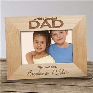 Engraved World's Greatest Dad Photo Frame