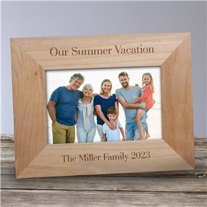 Our Vacation Wood  Frame