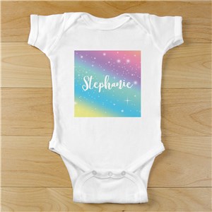 Personalized Rainbow Infant Bodysuit