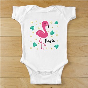 Personalized Flamingo Infant Bodysuit