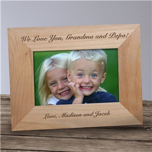 Any Message Wood Picture Frame