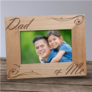 Engraved Dad and Me Picture Frame