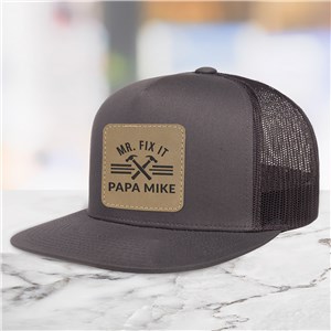 Personalized Mr. Fix It Trucker Hat with Patch