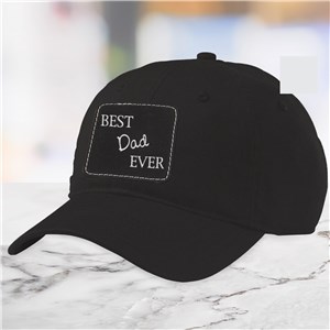 Personalized Best Ever Baseball Hat with Patch