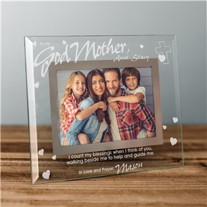 Godparent Glass Personalized Picture Frame