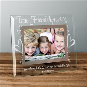 True Friends Personalized Glass Picture Frame