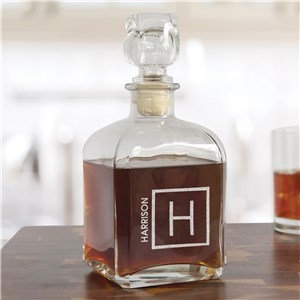 Engraved Name And Initial Decanter