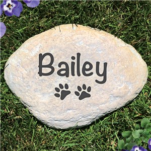 Engraved Pet Name Garden Stone
