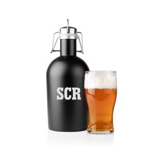 Engraved Any Initials Stainless Steel Growler