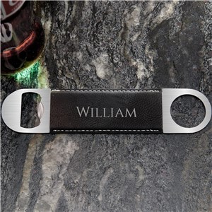 Personalized Serif Name Pers Laserable Leatherette Opener