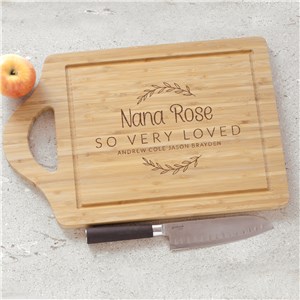 Engraved Loved Beyond Measure with Branches Cutting Board