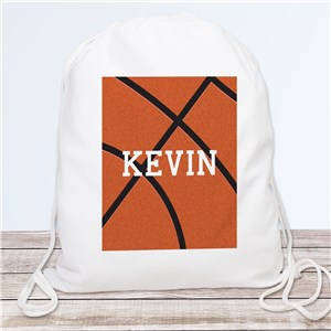Personalized Basketball Drawstring Bag