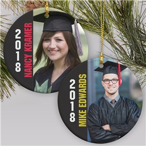 Personalized Photo Graduation Ornament