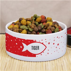 Personalized Fish Pet Bowl