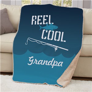 Personalized Reel Cool Sherpa Blanket
