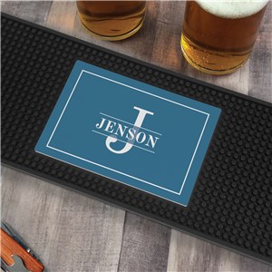 Personalized Family Name & Initial Bar Mat
