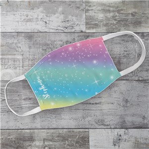 Personalized Rainbow Youth Face Mask