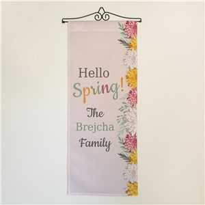 Personalized Hello Spring! Wall Hanging