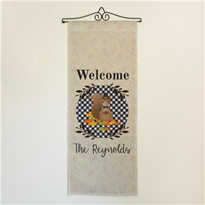 Personalized Welcome Squirrel Wall Hanging