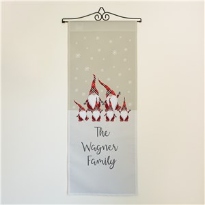 Personalized Gnome Family Wall Hanging