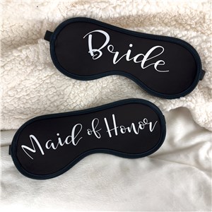 Personalized Bridal Party Title Sleep Mask