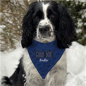 Personalized Good Dog Bandana