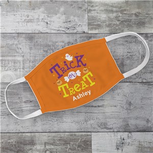 Personalized Trick or Treat Adult Face Mask