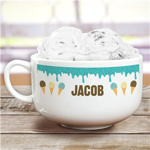 Personalized Ice Cream Drip Bowl