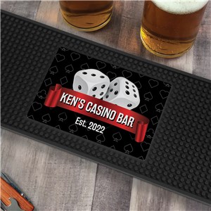 Personalized Dice with Banner Bar Mat
