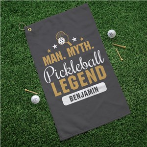 Personalized Man Myth Pickleball Legend Sports Towel
