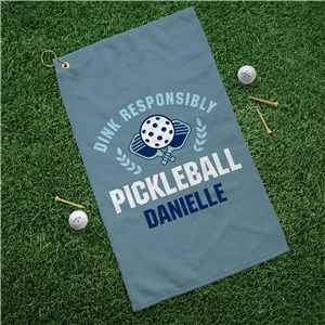 Personalized Dink Responsibly Sports Towel
