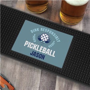 Personalized Dink Responsibly Bar Mat