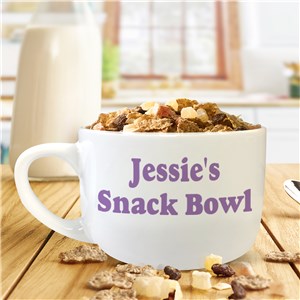 Ceramic Any Message Personalized Cereal Bowl