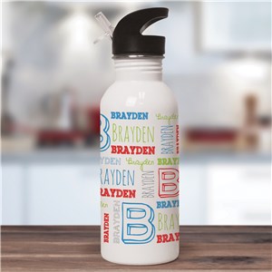 Personalized Kid's Name Water Bottle