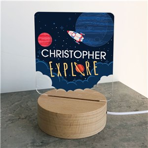 Personalized Explore Space Light Up Sign