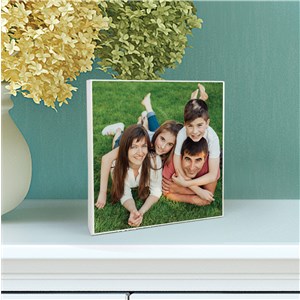 Personalized Photo Upload 6x6 Table Top Sign