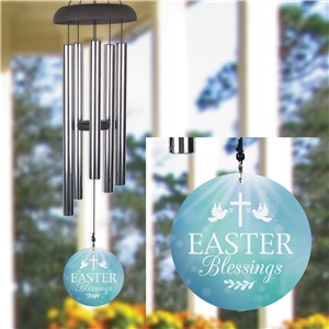 Easter Blessings with Doves & Cross Wind Chime