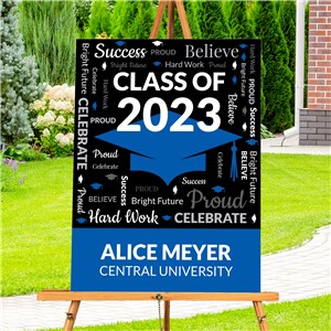 Personalized Class of Static Word Art Acrylic Sign