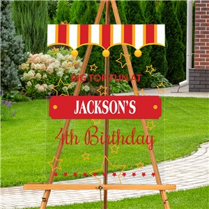 Personalized Circus Acrylic Sign