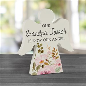 Personalized Floral Is now our Angel Angel Sign