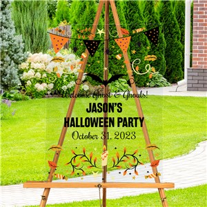 Personalized Halloween Banner Acrylic Sign