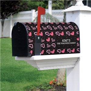 Personalized Valentine's Day Hearts Mailbox Cover