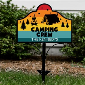 Personalized Campfire Crew Magnetic Sign