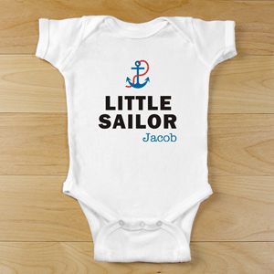 Personalized Little Sailor Infant Body Suit