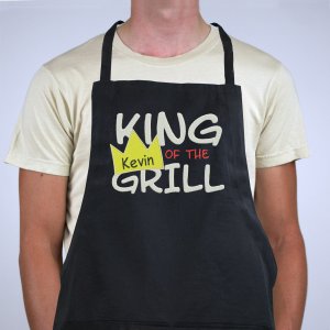 Personalized King Of The Grill Apron